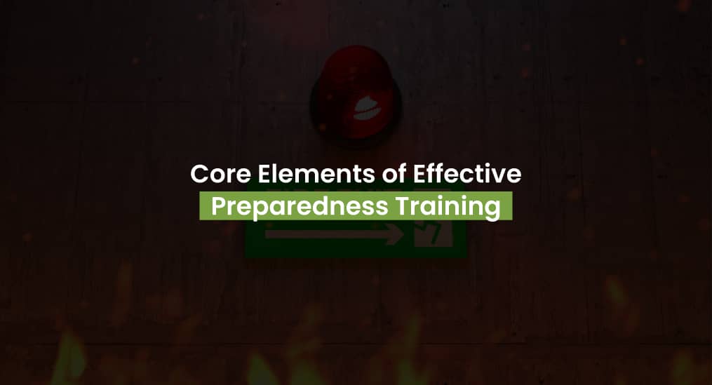 Emergency exit sign with fire alarm.