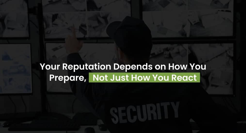 your reputation depends on how you prepare bot just how you react